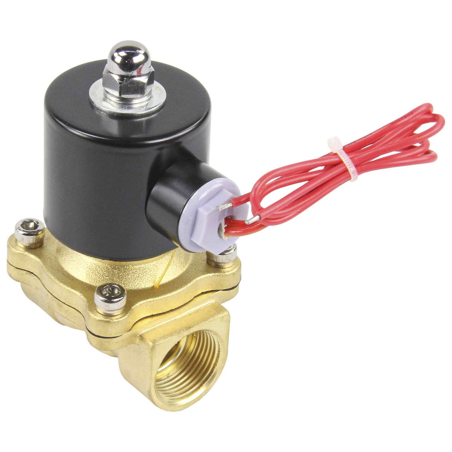 Two way normally closed direct acting electric solenoid valve DNOVA VS2W-100N-NC NBR 24V, body material - brass, seal - NBR