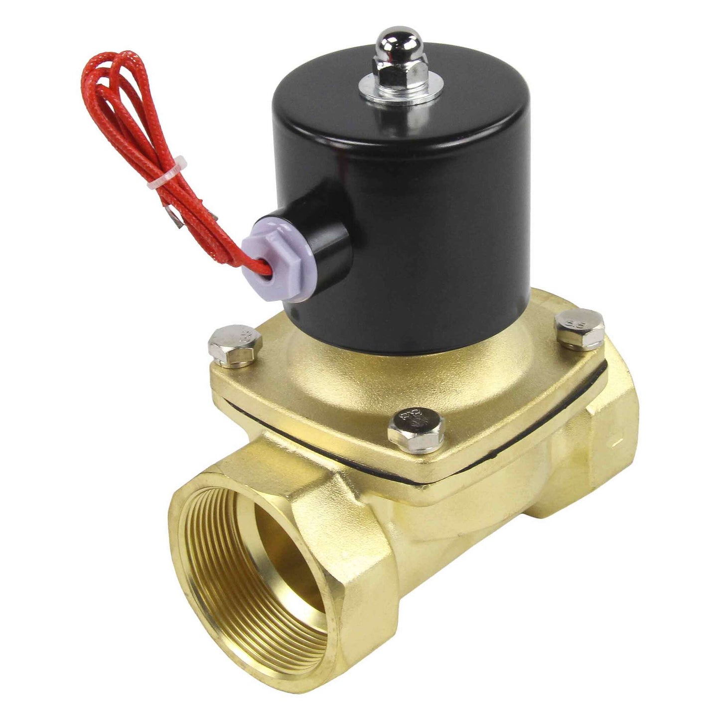 Two way normally closed direct acting electric solenoid valve DNOVA VS2W-100E-NC EPDM 24V, body material - brass, seal - EPDM