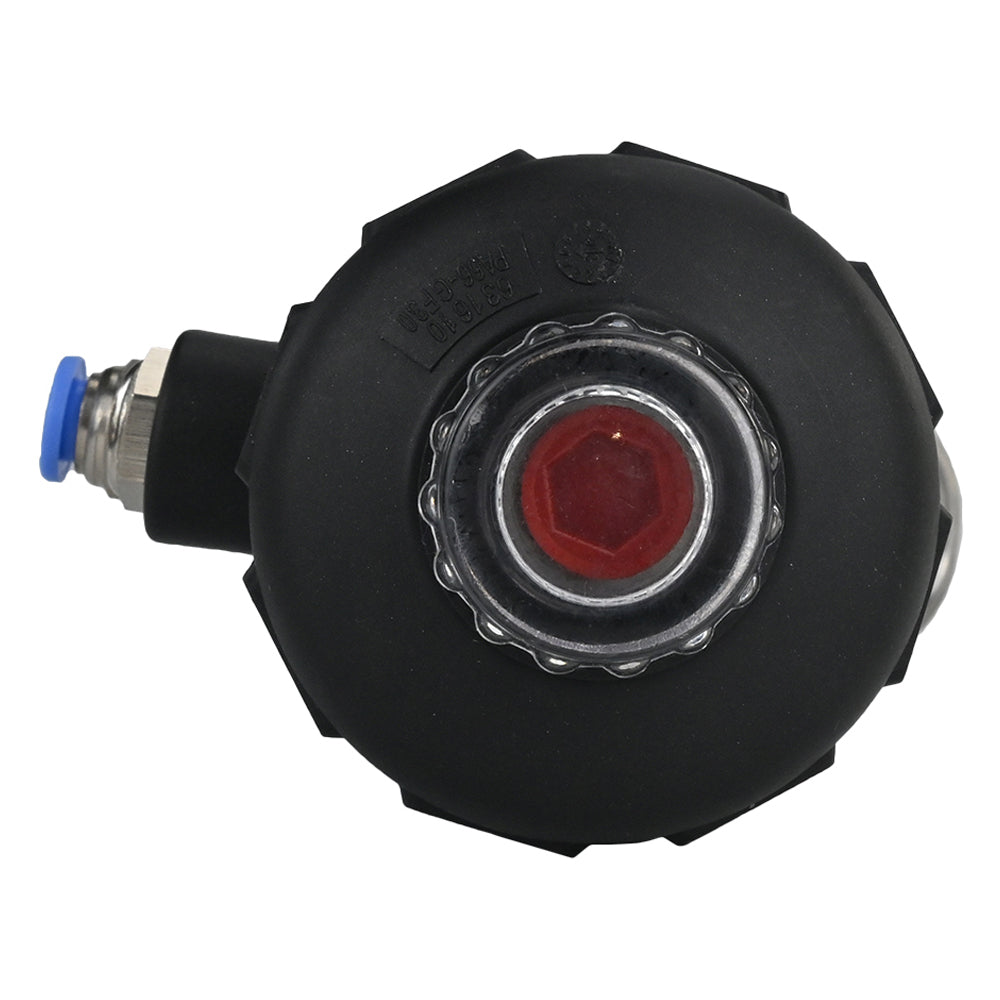 Pneumatic valve DNOVA VS324PV-T-1PNC PSI362, body material - stainless steel CF8M, threaded, Y-shaped