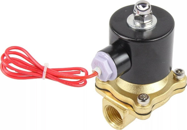 Electroválvula DNOVA VS100-VT-NC-24VAC, cuerpo de latón, junta de Vitón, normalmente cerrada, bobina de 24 V CA.