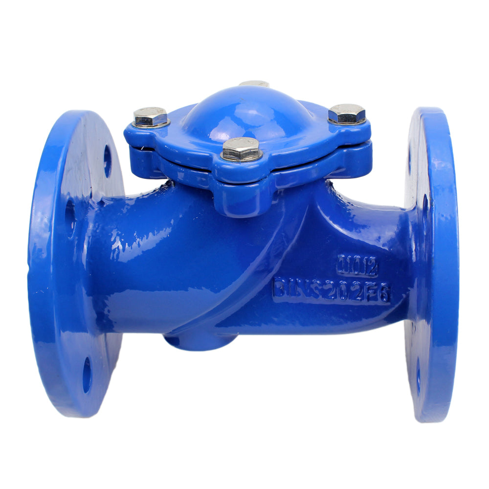 Ball check valve DNOVA VCB1414N-F PN16 without drain plug, body material - cast iron GGG50, closure element material - cast iron GGG50, seal - NBR