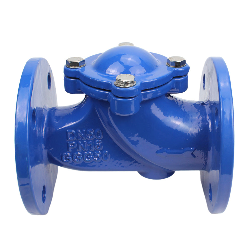 Ball check valve DNOVA VCB1414N-F PN16 without drain plug, body material - cast iron GGG50, closure element material - cast iron GGG50, seal - NBR