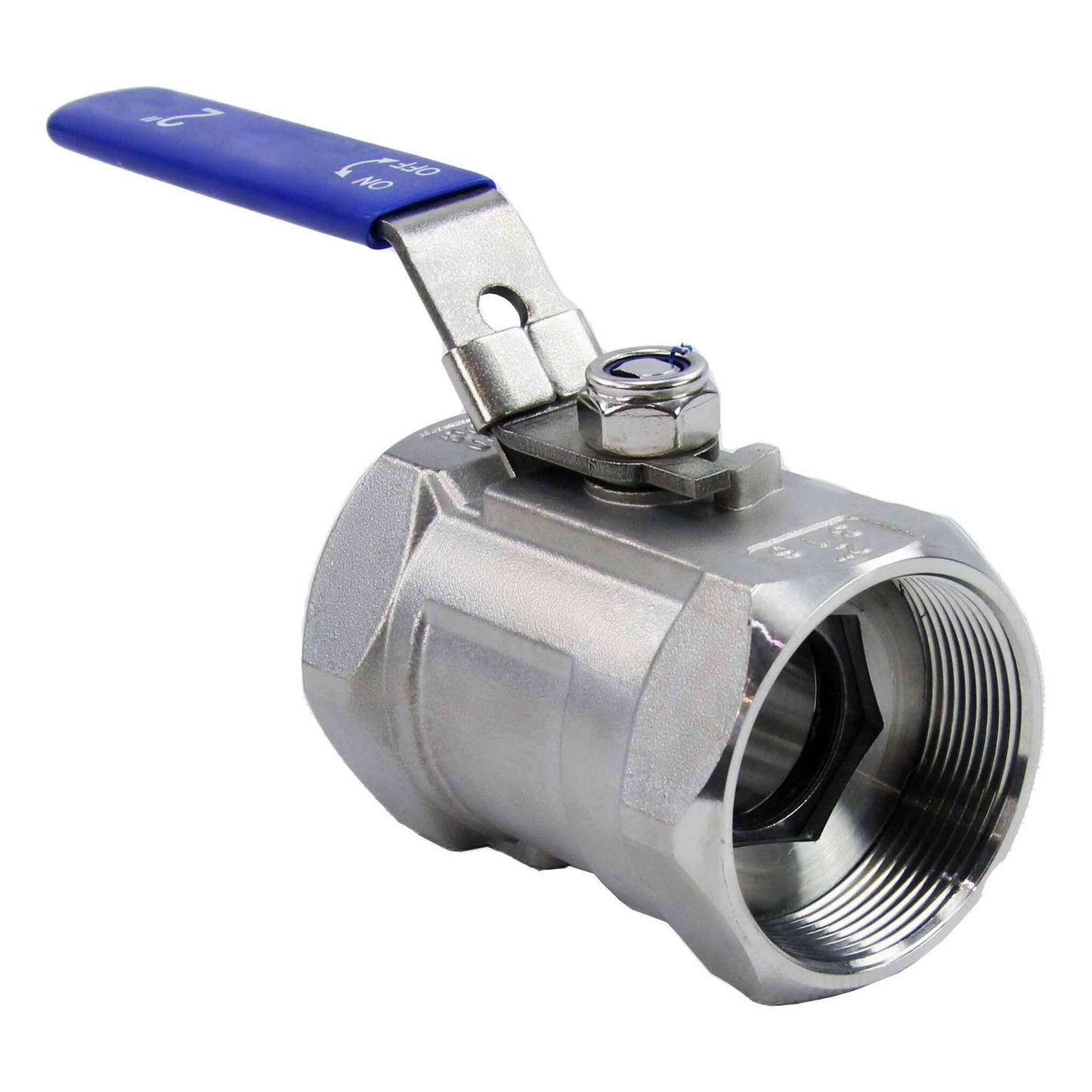 Stainless steel ball valve DNOVA BV3232P-SP-T-H PN63 standard port, Threaded, with handle