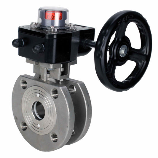 Stainless steel ball valve DNOVA kchmfp_hgb, body material - stainless steel AISI 316, ball material - stainless steel AISI 316, seal - PTFE, handle operated