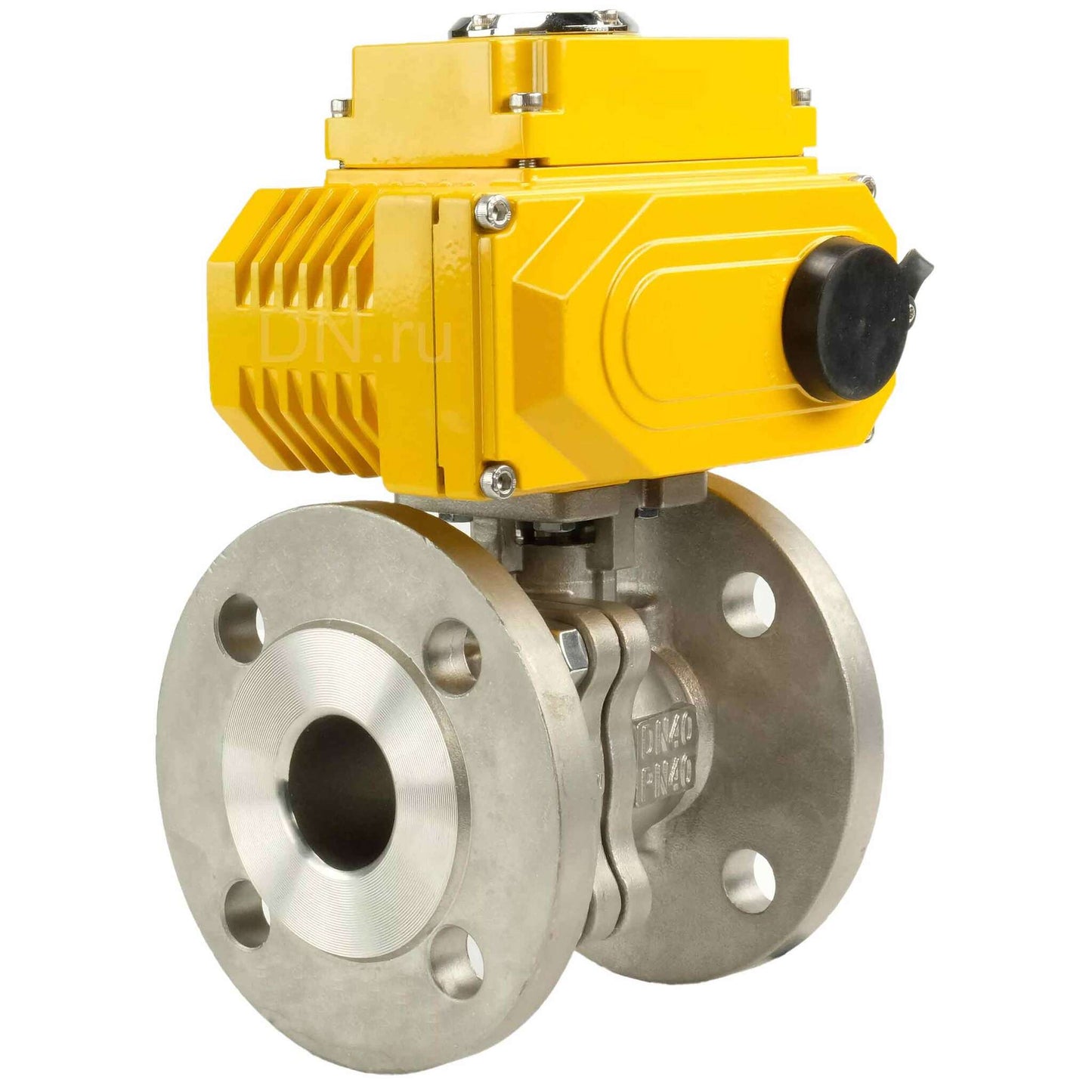 Stainless steel ball valve DNOVA kchfp-DNOVA-380v, body material - stainless steel AISI 316, ball material - stainless steel AISI 316, seal - PTFE, electric actuator operated