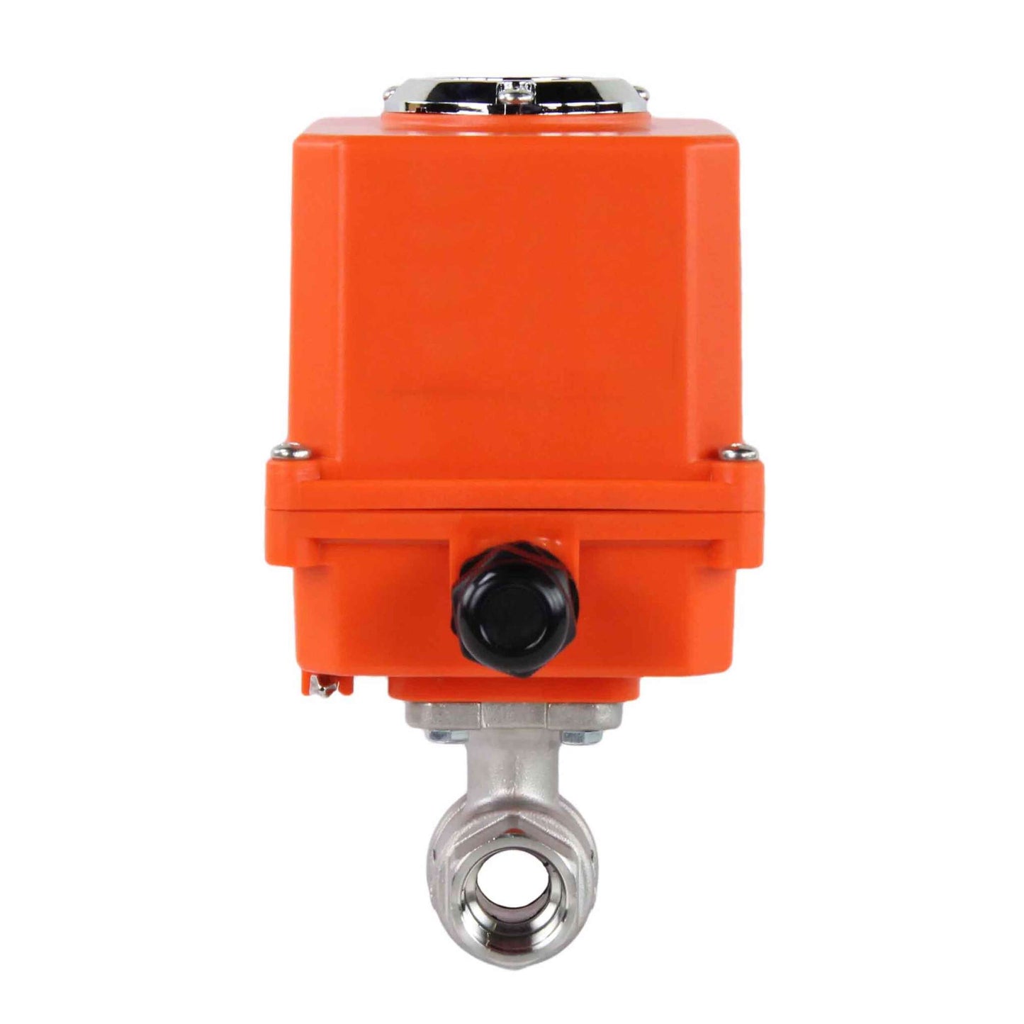 Stainless steel ball valve DNOVA BVMP.316.230-ISO PSI914, body material - stainless steel AISI 316, ball material - stainless steel AISI 316, seal - PTFE, threaded, quarter-turn electric actuator DNOVA-110/220Р’