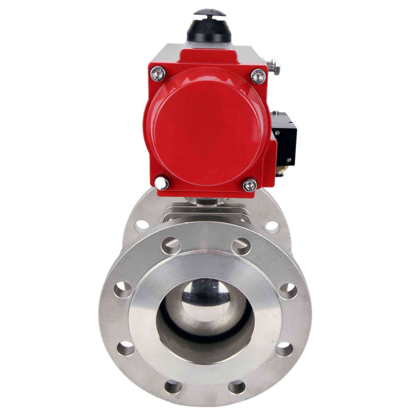 Stainless steel ball valve DNOVA kchfp-DNOVA-sa-4m310-24v, body material - stainless steel AISI 316, ball material - stainless steel AISI 316, seal - PTFE, pneumatic actuator operated