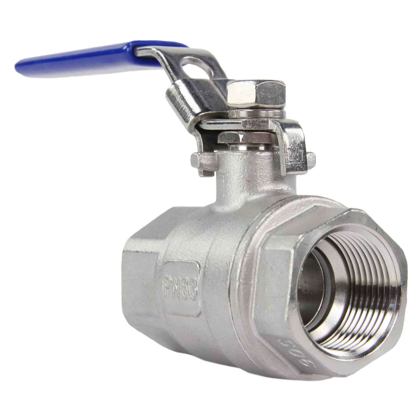 Stainless steel ball valve DNOVA BV3232P(2pn)-FP-T-H full port, Threaded connection, with handle