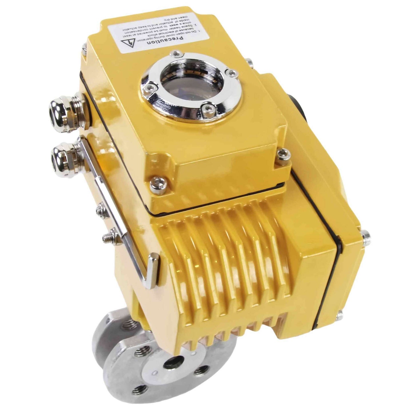 Stainless steel ball valve DNOVA kchmfp-DNOVA-380v, body material - stainless steel AISI 316, ball material - stainless steel AISI 316, seal - PTFE, electric actuator operated