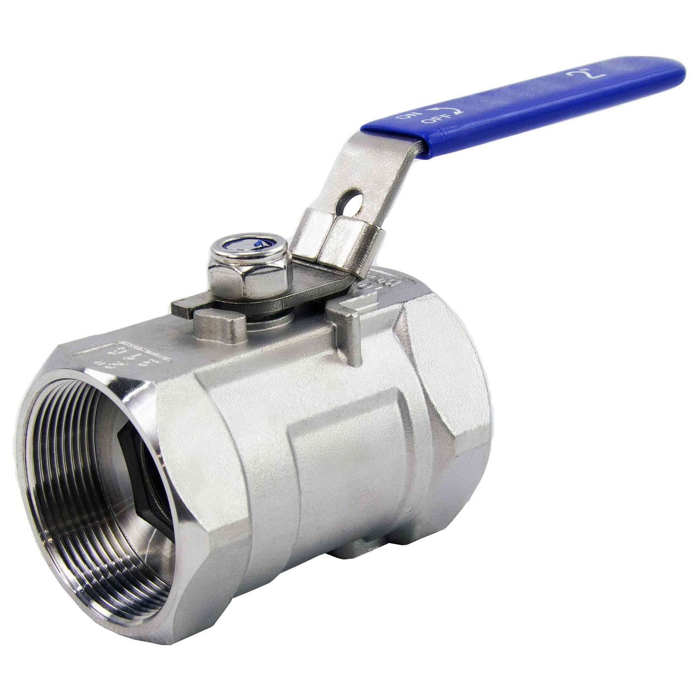 Stainless steel ball valve DNOVA BV3232P-SP-T-H PN63 standard port, Threaded, with handle