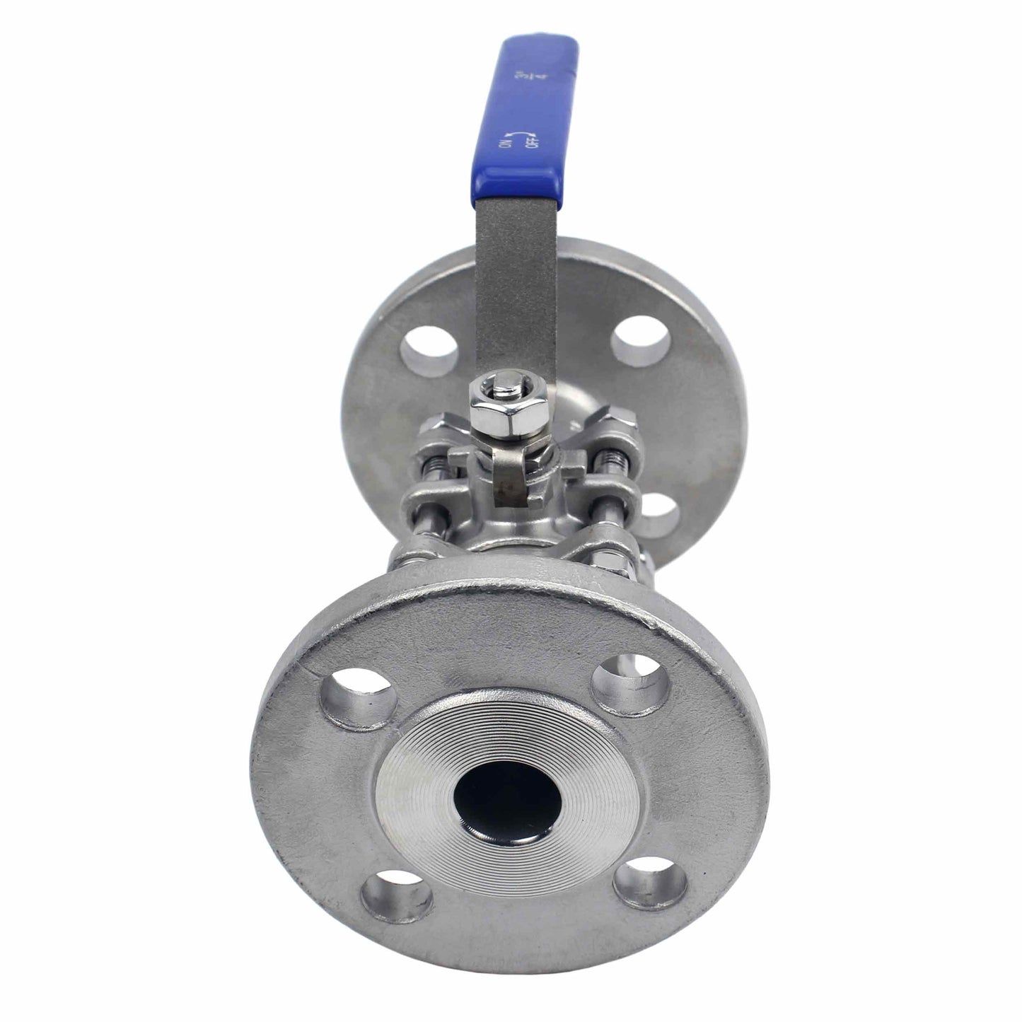 Stainless steel ball valve DNOVA BV3131P(3pc)-FP-F-H SS304, full port, flanged connection, with handle