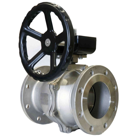 Stainless steel ball valve DNOVA kchfp hgb, body material - stainless steel AISI 316, ball material - stainless steel AISI 316, seal - PTFE, handle operated
