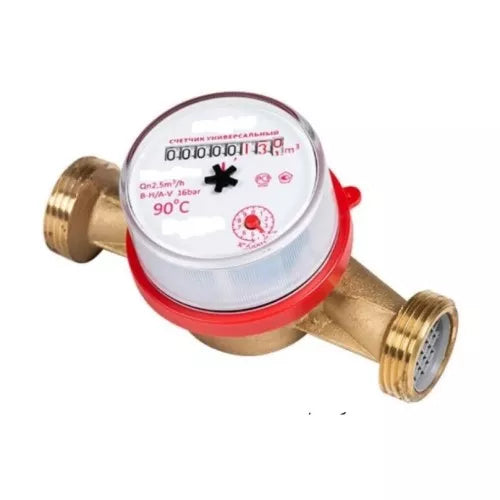 Compteurs d'eau DNOVA MKU1 universel, roue, non volatile, laiton, fileté