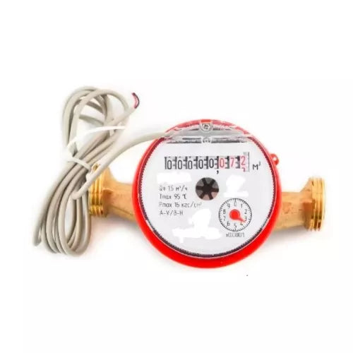 Compteurs d’eau DNOVA MKU1i universel, roue, avec impulsion sortie, simple-jet, laiton, fileté