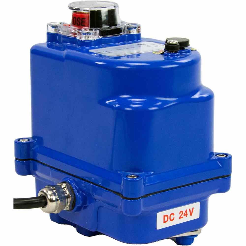 Actuador eléctrico de cuarto de vuelta DNOVA QT BLUE 003 24V