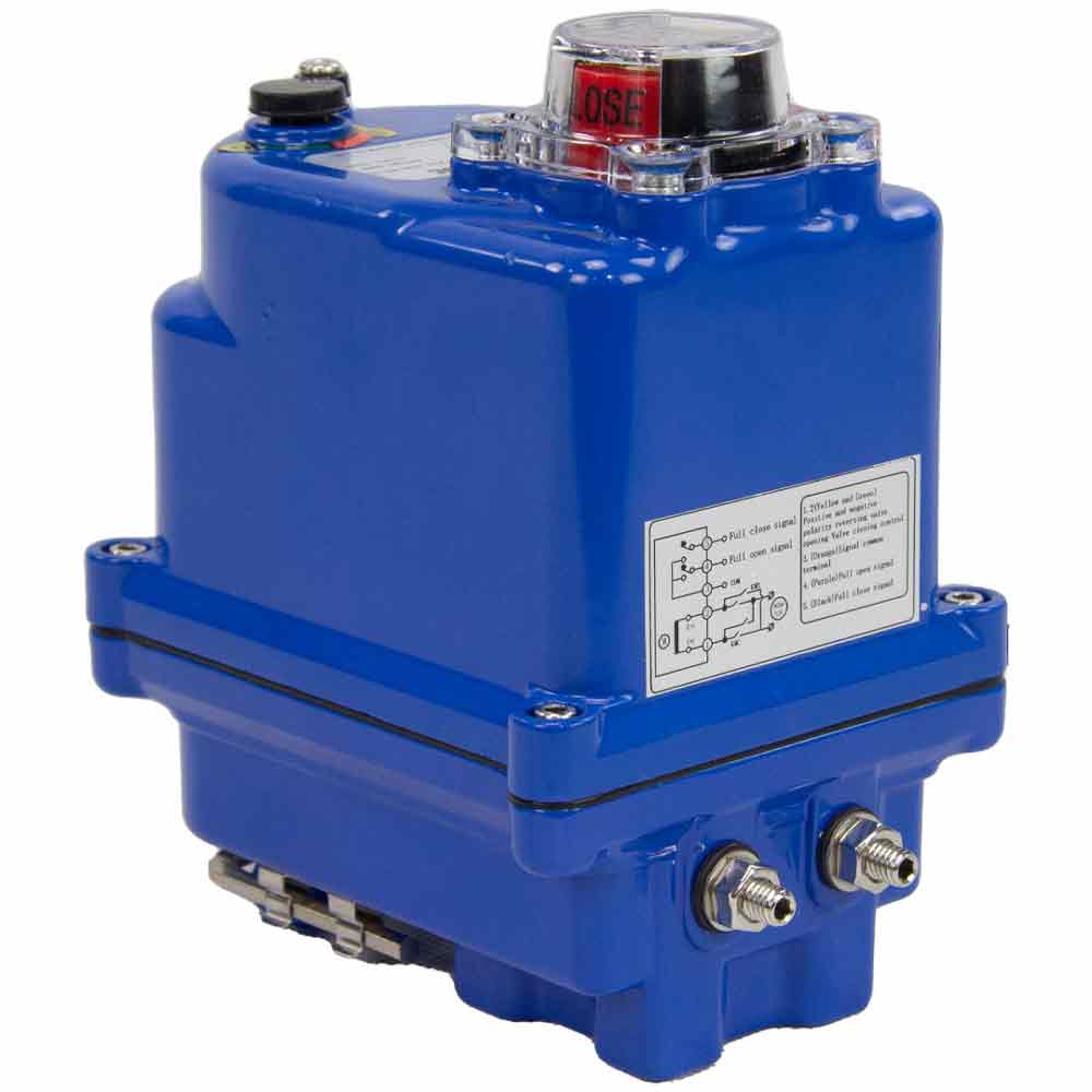 Actuador eléctrico de cuarto de vuelta DNOVA QT BLUE 003 24V