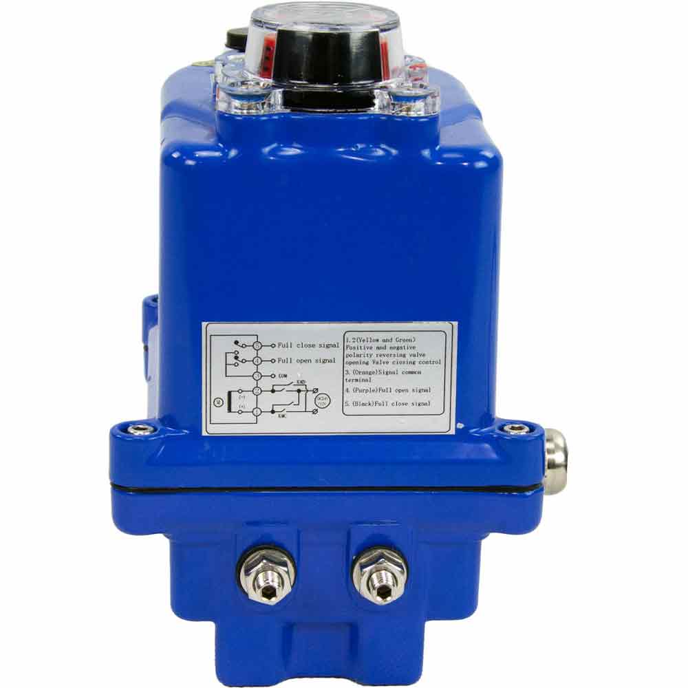 Actuador eléctrico de cuarto de vuelta DNOVA QT BLUE 003 24V