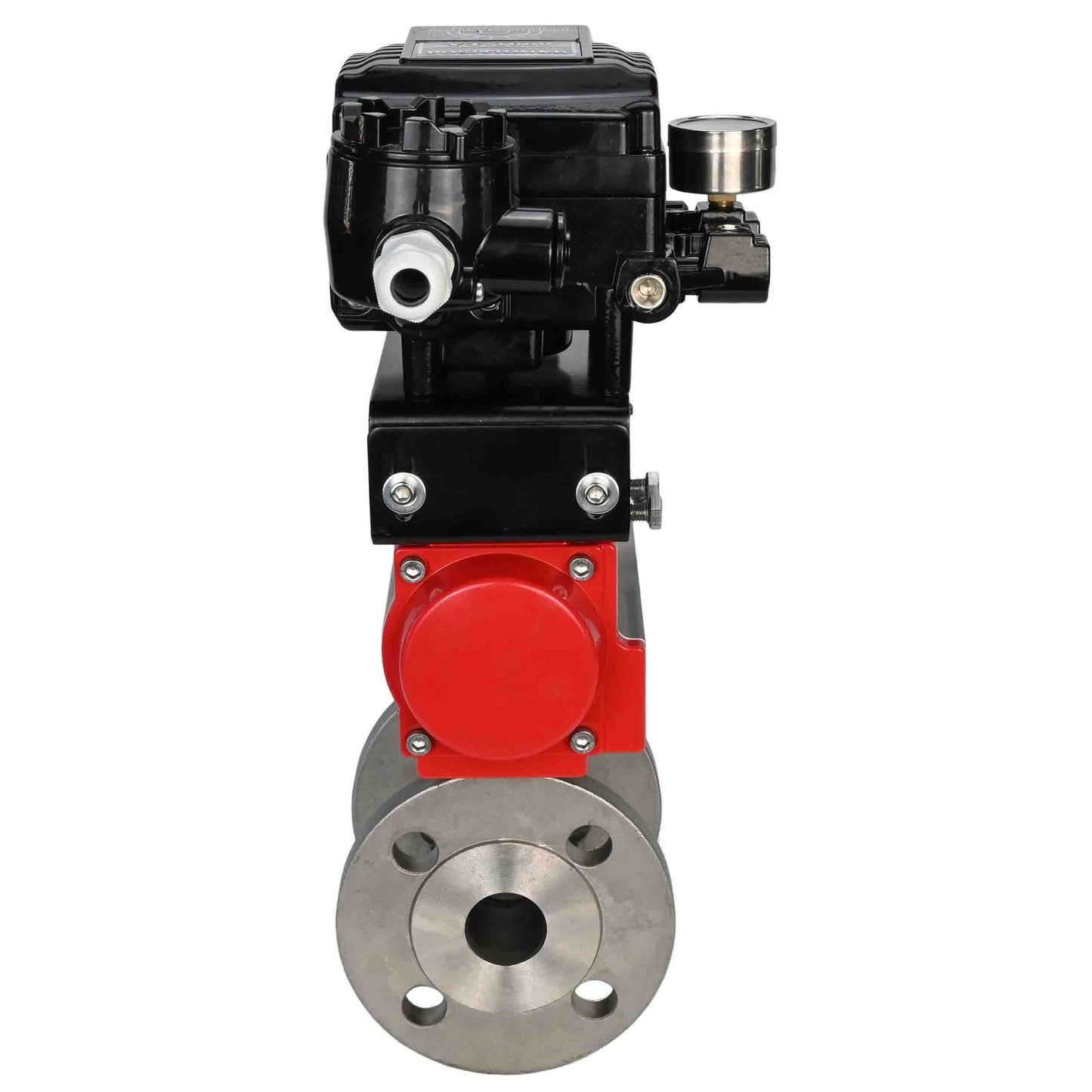 Stainless steel ball valve DNOVA kchfp-DNOVA-da-yt1000rsi, body material - stainless steel AISI 316, ball material - stainless steel AISI 316, seal - PTFE, pneumatic actuator operated