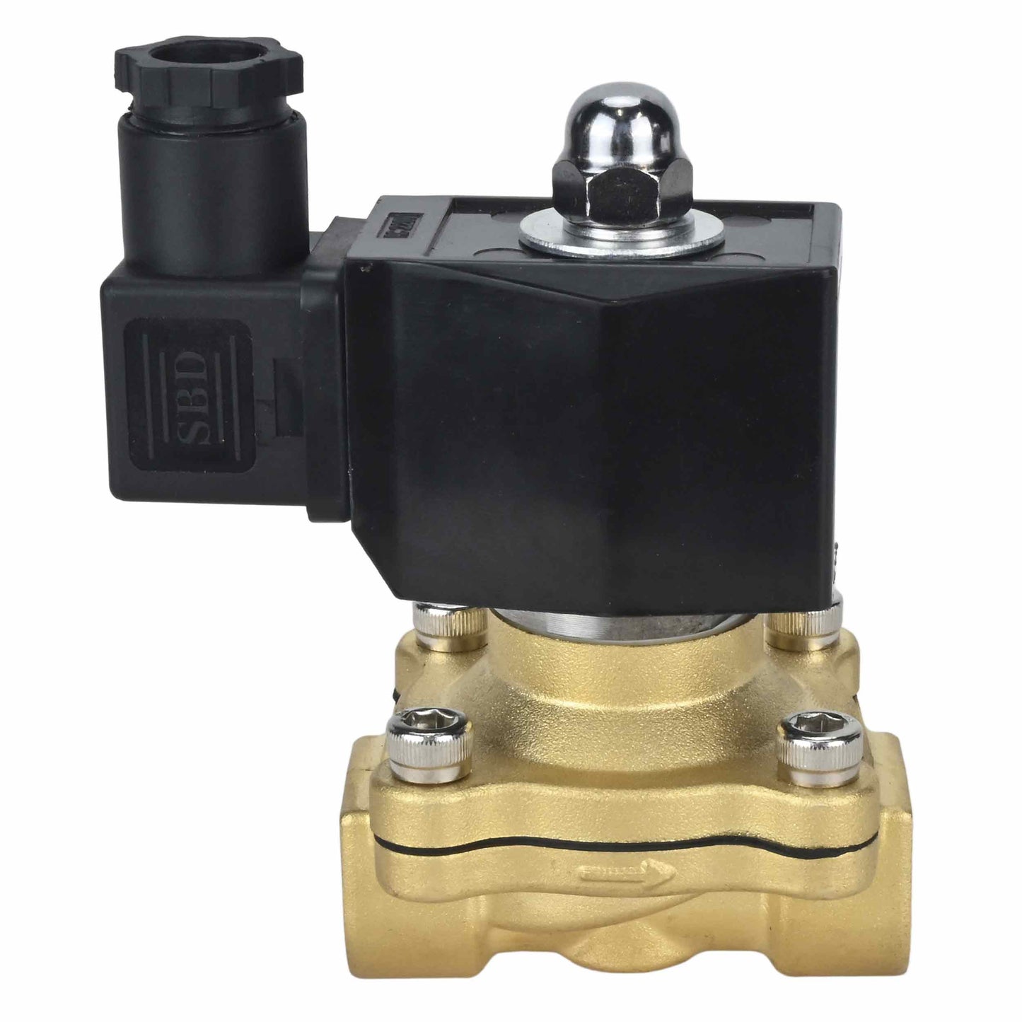 Two way normally closed direct acting electric solenoid valve DNOVA VS2W-300E-NC EPDM 220V, body material - brass, seal - EPDM