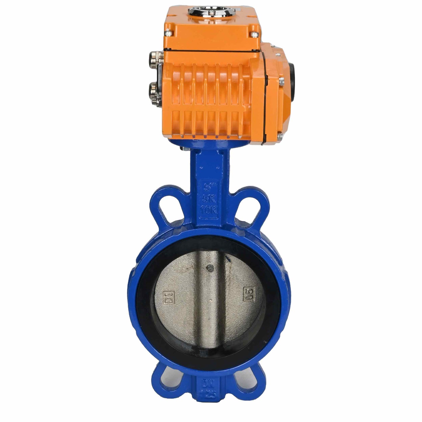 Water Butterfly Valve DNOVA bv16-110/220-0-10, body material - cast iron GGG50, disk material - cast iron GGG40, seal - EPDM, electric actuator operated