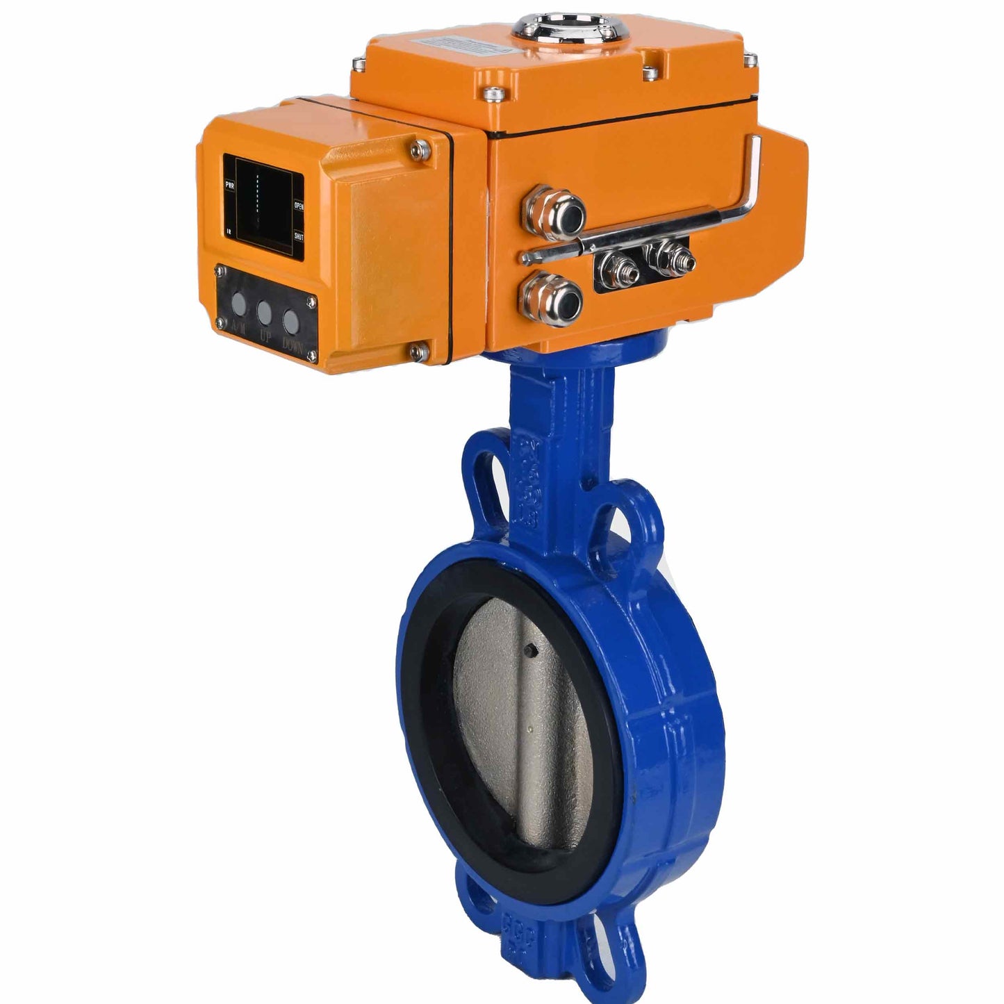 Water Butterfly Valve DNOVA bv16-110/220-0-10, body material - cast iron GGG50, disk material - cast iron GGG40, seal - EPDM, electric actuator operated