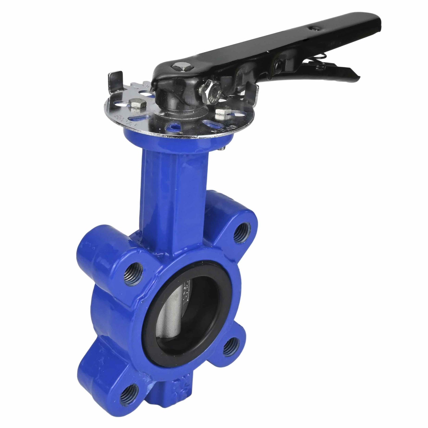 Válvula de mariposa de agua DNOVA WBV1631E-2W-Fb-H, material del cuerpo - fundición QT450, material del disco - acero inoxidable AISI 304, junta - EPDM, manija