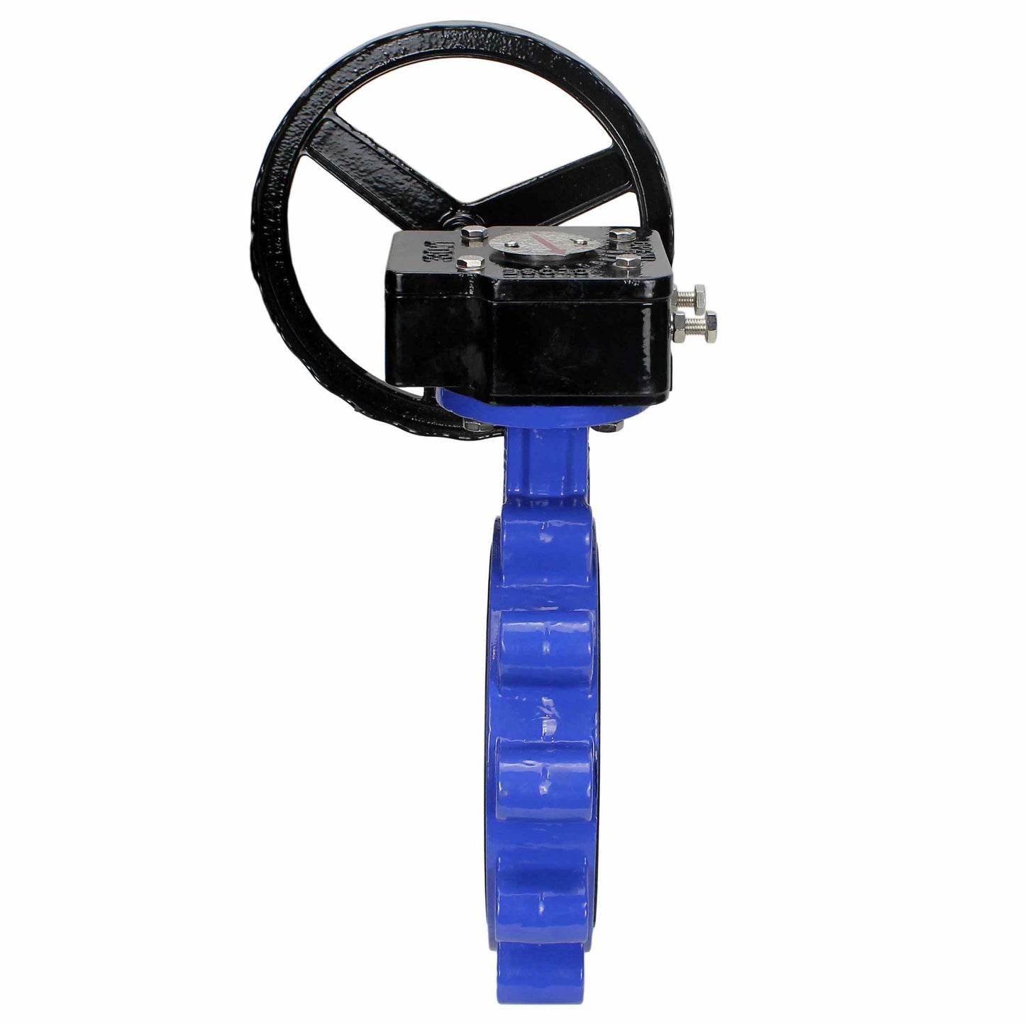 Válvula de mariposa de agua DNOVA WBV1631N-2W-Fb-R, material del cuerpo - fundición QT450, material del disco - acero inoxidable AISI 304, sello - NBR, caja de engranajes
