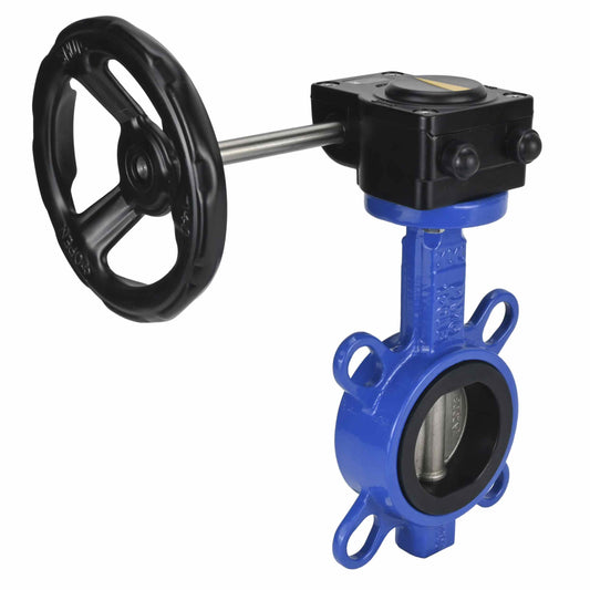 Water Butterfly Valve DNOVA WCB-316L-EPDM body material - Carbon steel WCB, disk material - Stainless steel AISI 316L, seal - EPDM with gear DNOVA HAM