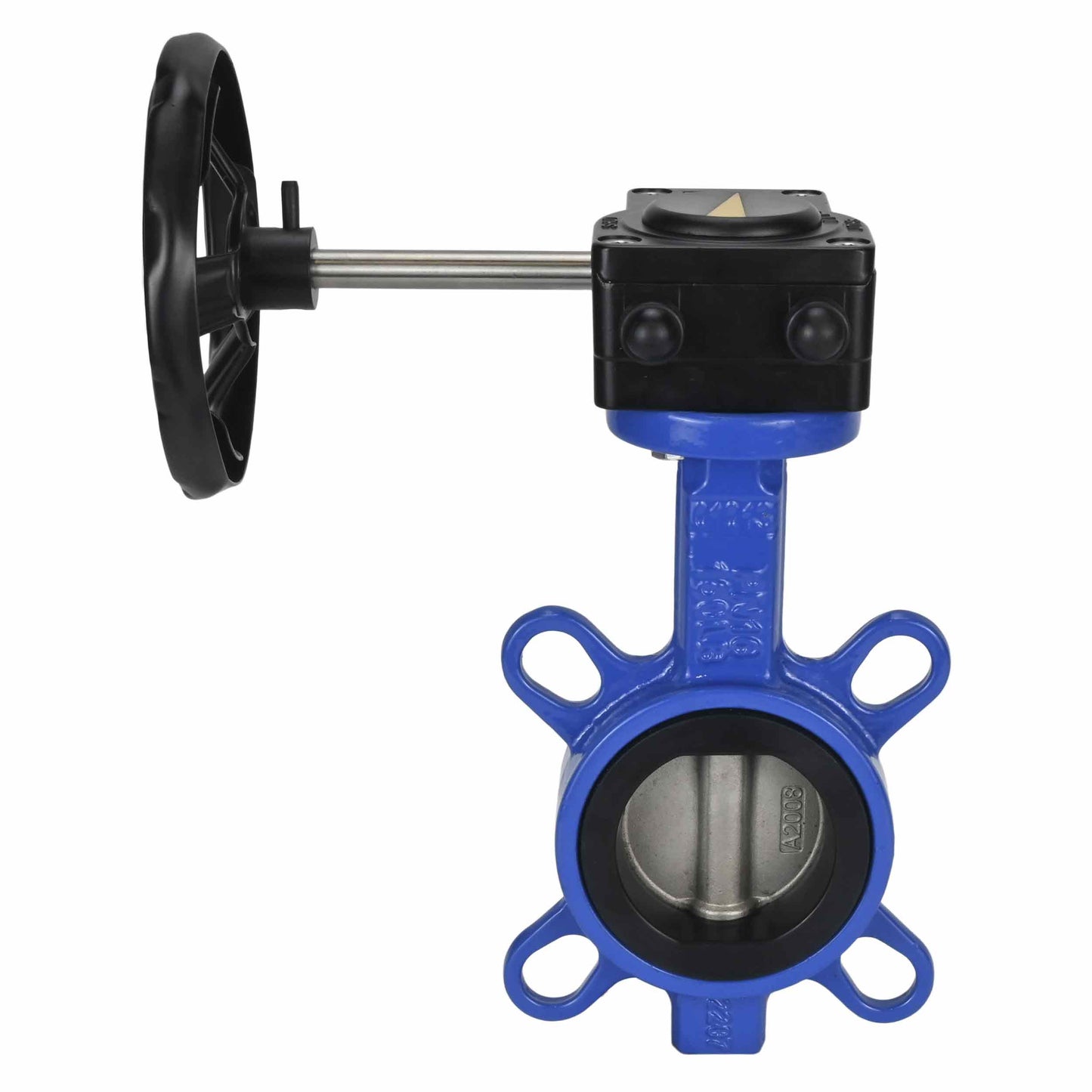 Water Butterfly Valve DNOVA WCB-316L-EPDM body material - Carbon steel WCB, disk material - Stainless steel AISI 316L, seal - EPDM with gear DNOVA HAM
