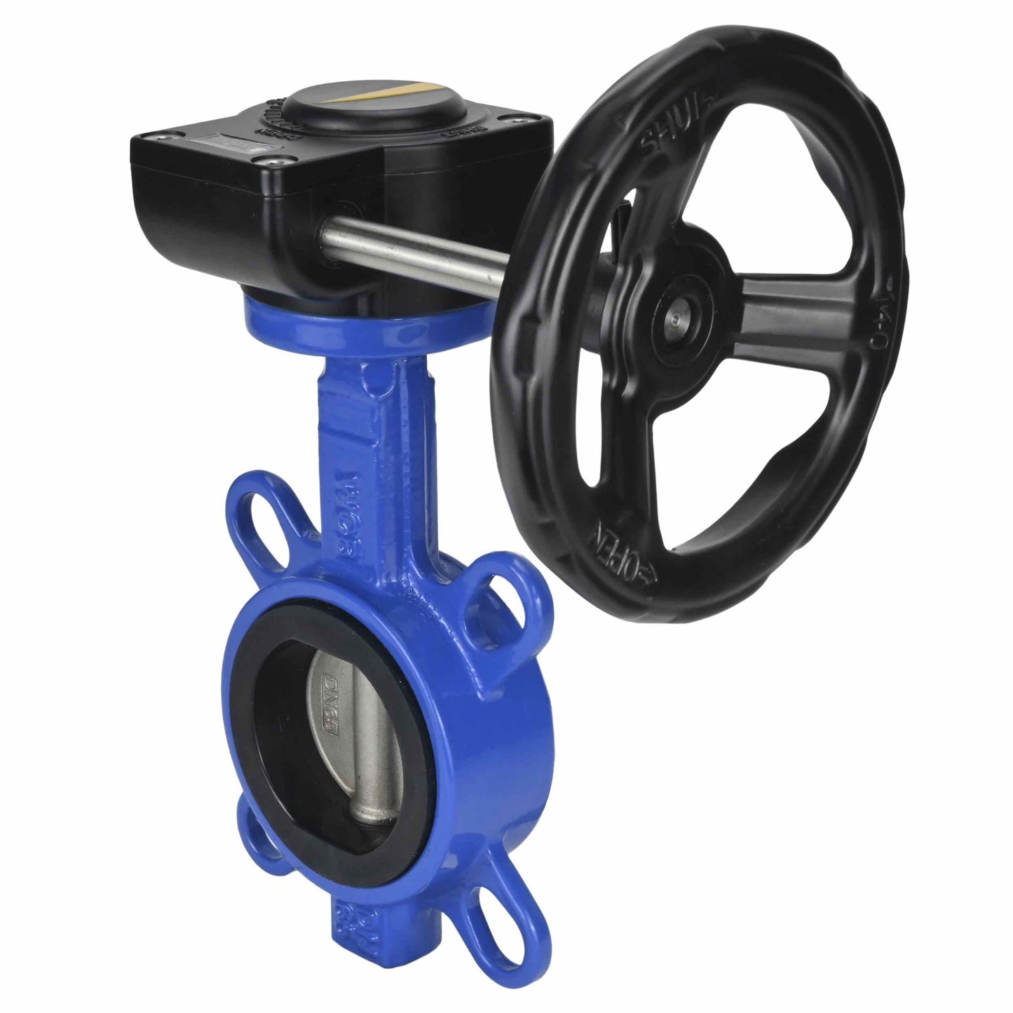Water Butterfly Valve DNOVA WCB-316L-EPDM body material - Carbon steel WCB, disk material - Stainless steel AISI 316L, seal - EPDM with gear DNOVA HAM