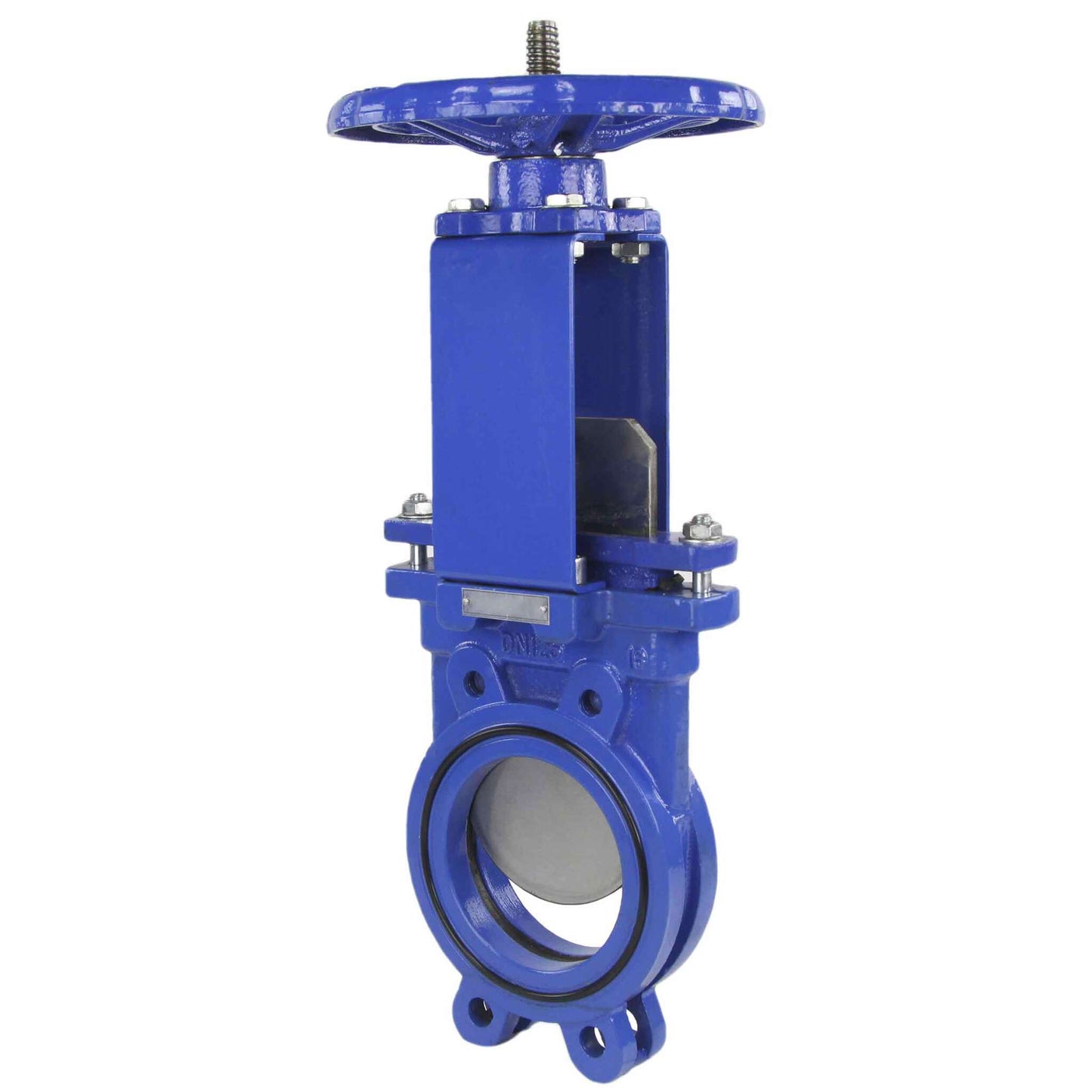 Knife gate valve DNOVA GVKR1331N-2W-Fb-S body material - cast iron GGG40, knife material - stainless steel AISI 304, seal - NBR, handwheel operated