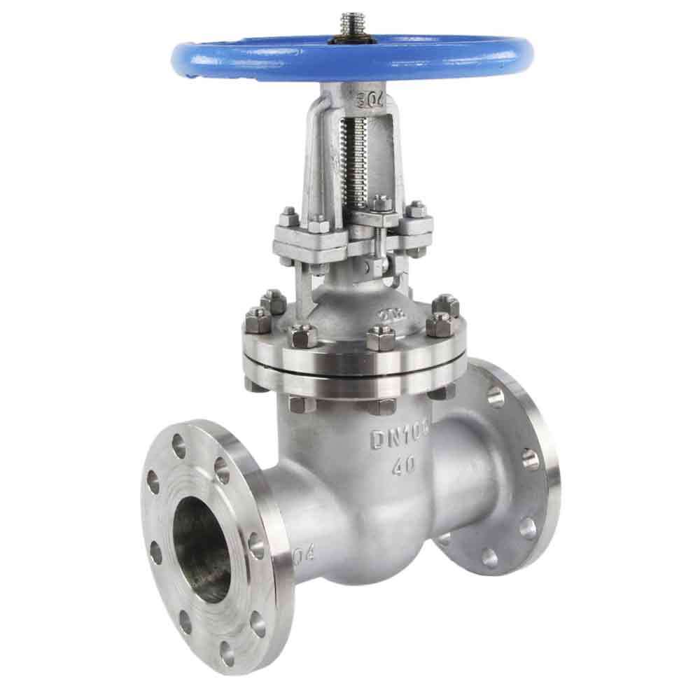 Wedge gate valve DNOVA, body material - stainless steel AISI CF8, wedge material - stainless steel AISI CF8, seal - stainless steel AISI 304, handwheel operated