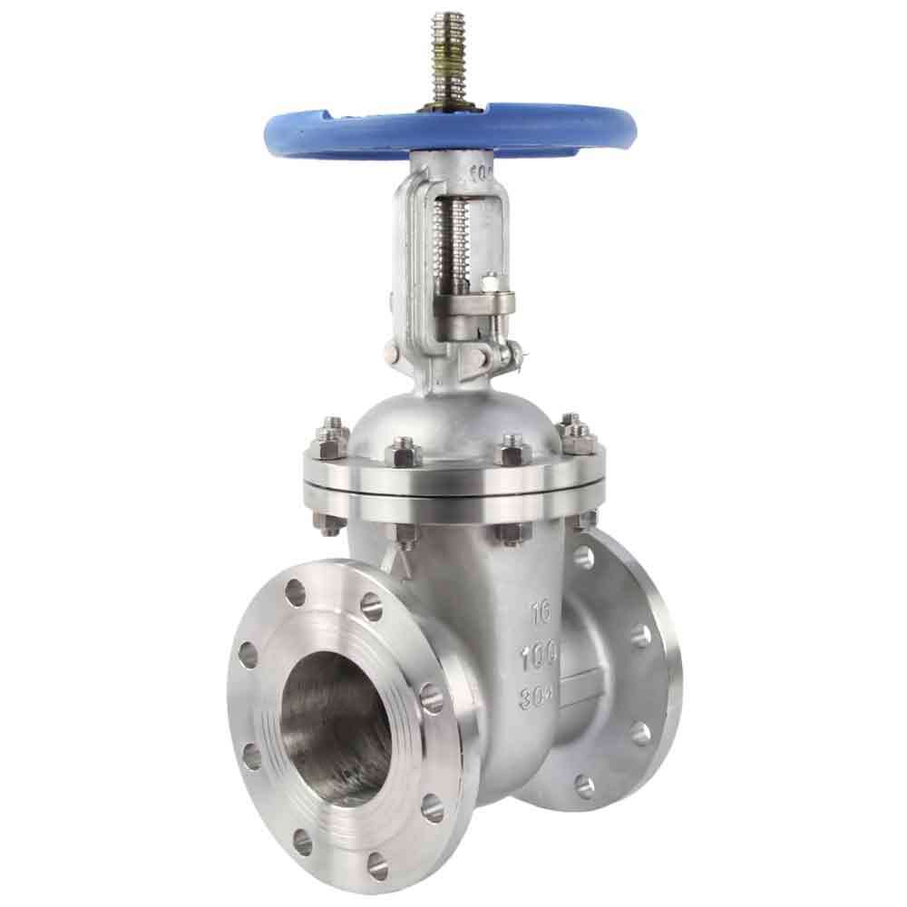 Wedge gate valve DNOVA GVWR3131M-2W-F-S, body material - stainless steel AISI CF8, wedge material - stainless steel AISI 304, seal - stainless steel AISI 304, handwheel operated
