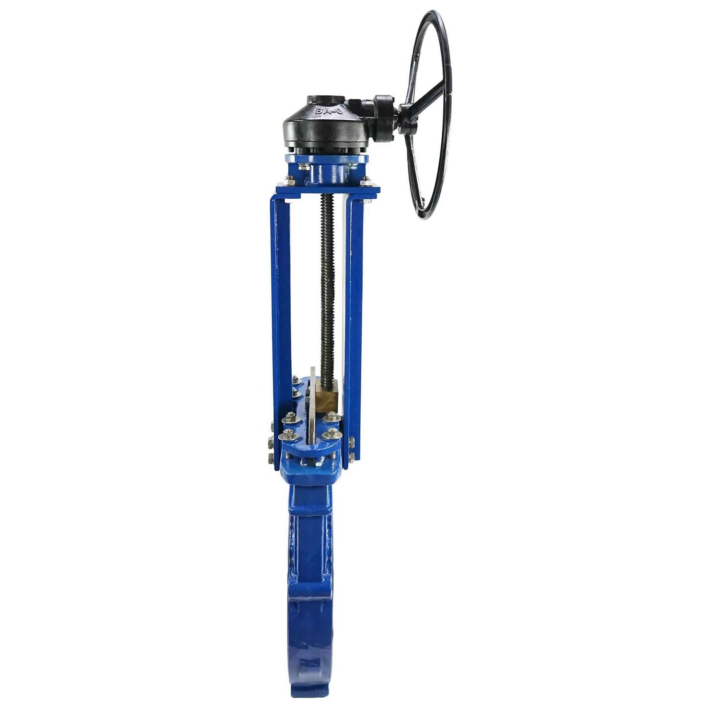 Knife gate valve DNOVA GVKN1331N-2W-Fb-R body material - cast iron GGG40, knife material - stainless steel AISI 304, seal - NBR, gear operated