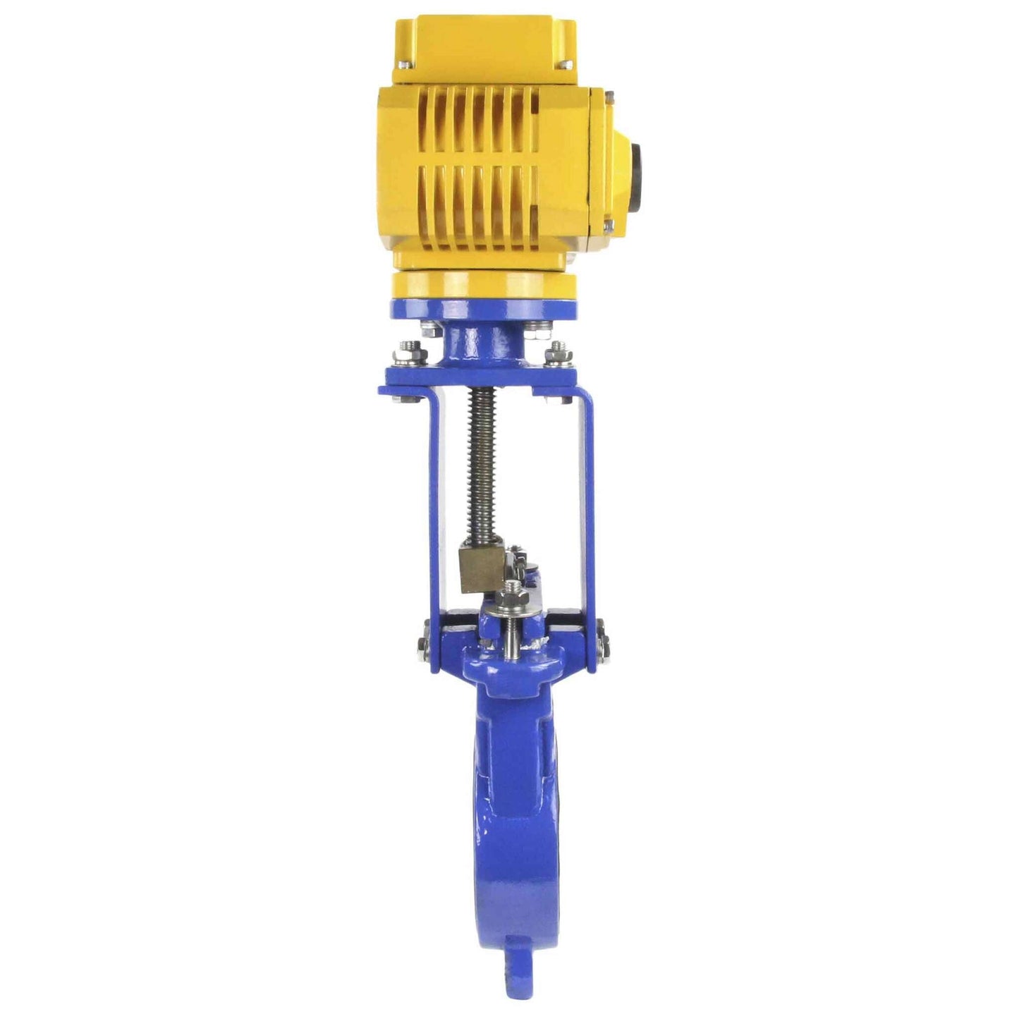 Knife Gate Valve DNOVA GVKN1331N-2W-Fb-ISO Class 125 NBR Wafer type, Cast Iron, Bidirectional, with DNOVA-MT-50 380V electric actuator