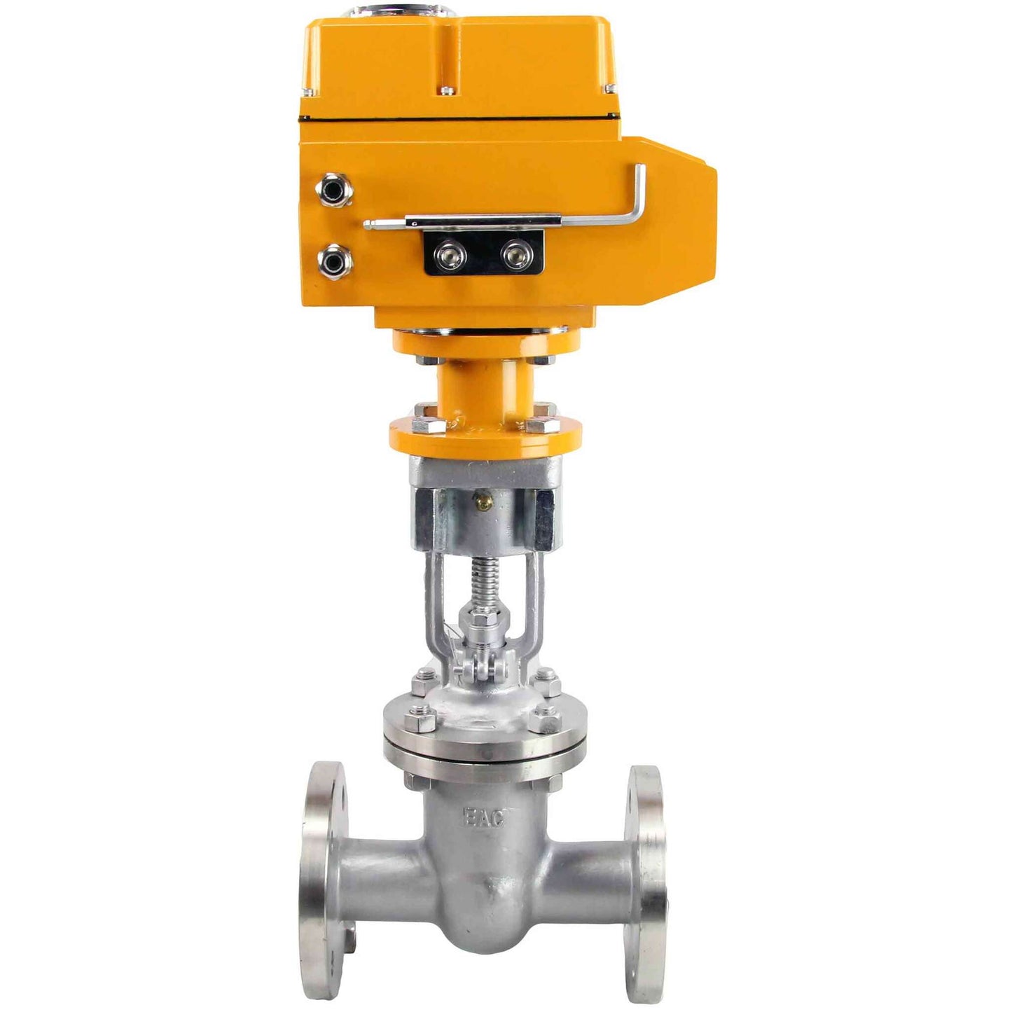 Wedge gate valve DNOVA 30ss941ss PSI232 flange connection, body material – stainless steel 12KH18N9TL, seal material – metal/metal, electric actuator DNOVA MT-380, 380V