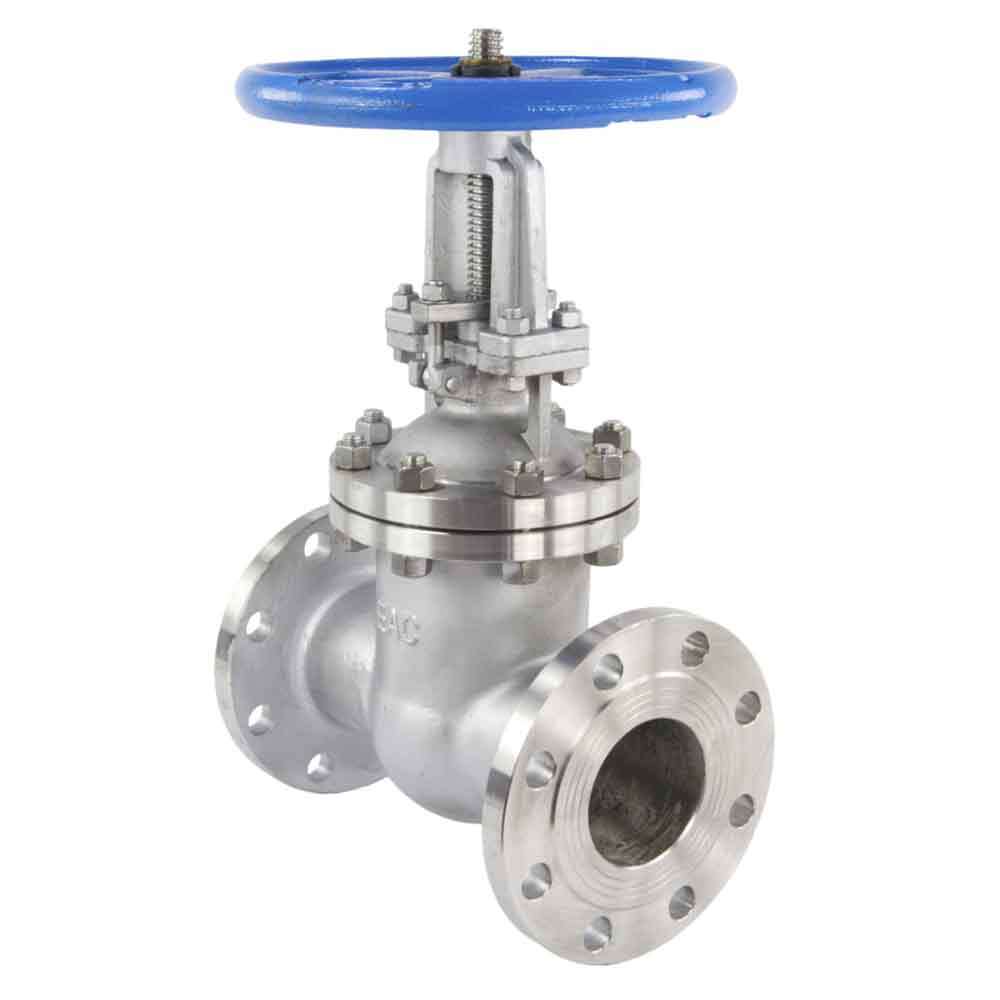 Wedge gate valve DNOVA, body material - stainless steel AISI CF8, wedge material - stainless steel AISI CF8, seal - stainless steel AISI 304, handwheel operated