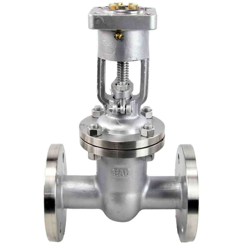 Wedge gate valve DNOVA, body material - stainless steel AISI J92630, wedge material - stainless steel AISI A216, seal - METAL, stem only
