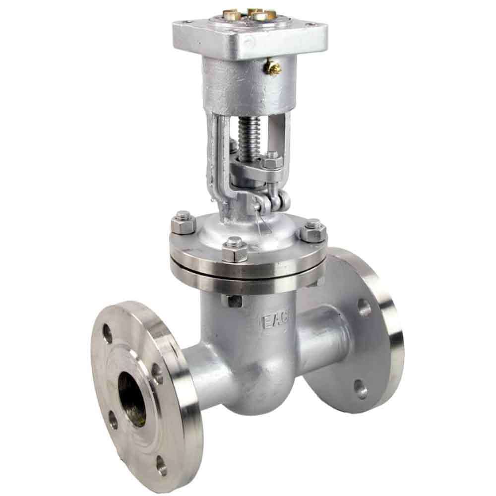 Wedge gate valve DNOVA, body material - stainless steel AISI J92630, wedge material - stainless steel AISI A216, seal - METAL, stem only