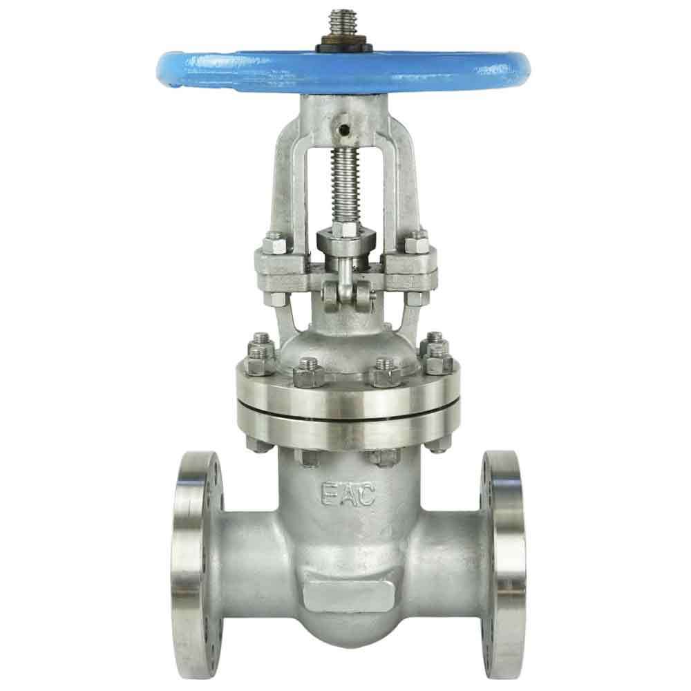 Wedge gate valve DNOVA, body material - stainless steel AISI 304, wedge material - stainless steel AISI CF8, seal - stainless steel AISI 304, handwheel operated