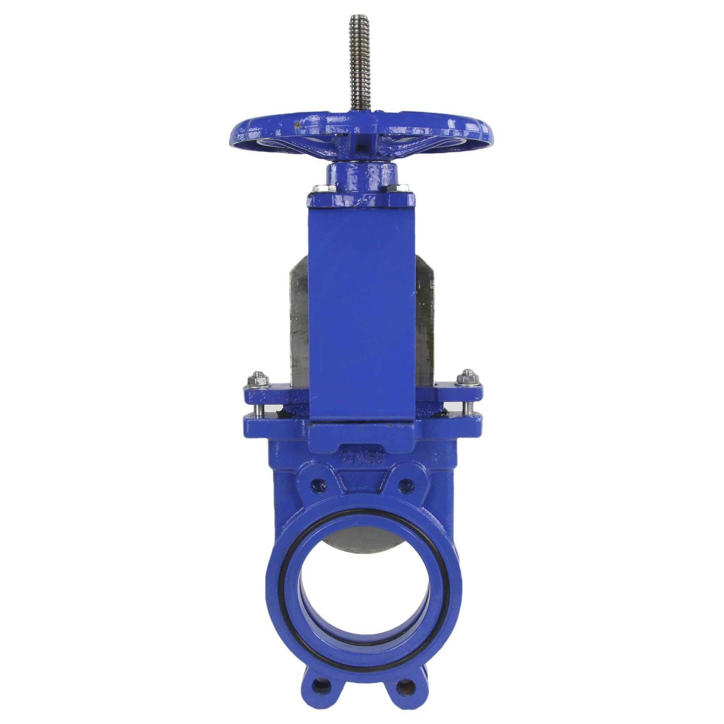 Knife gate valve DNOVA GVKR1331N-2W-Fb-S body material - cast iron GGG40, knife material - stainless steel AISI 304, seal - NBR, handwheel operated