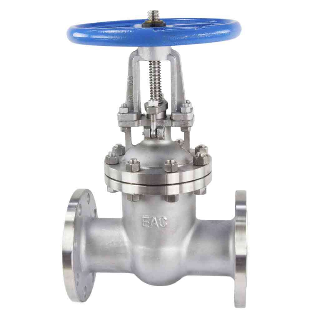Wedge gate valve DNOVA, body material - stainless steel AISI CF8, wedge material - stainless steel AISI CF8, seal - stainless steel AISI 304, handwheel operated