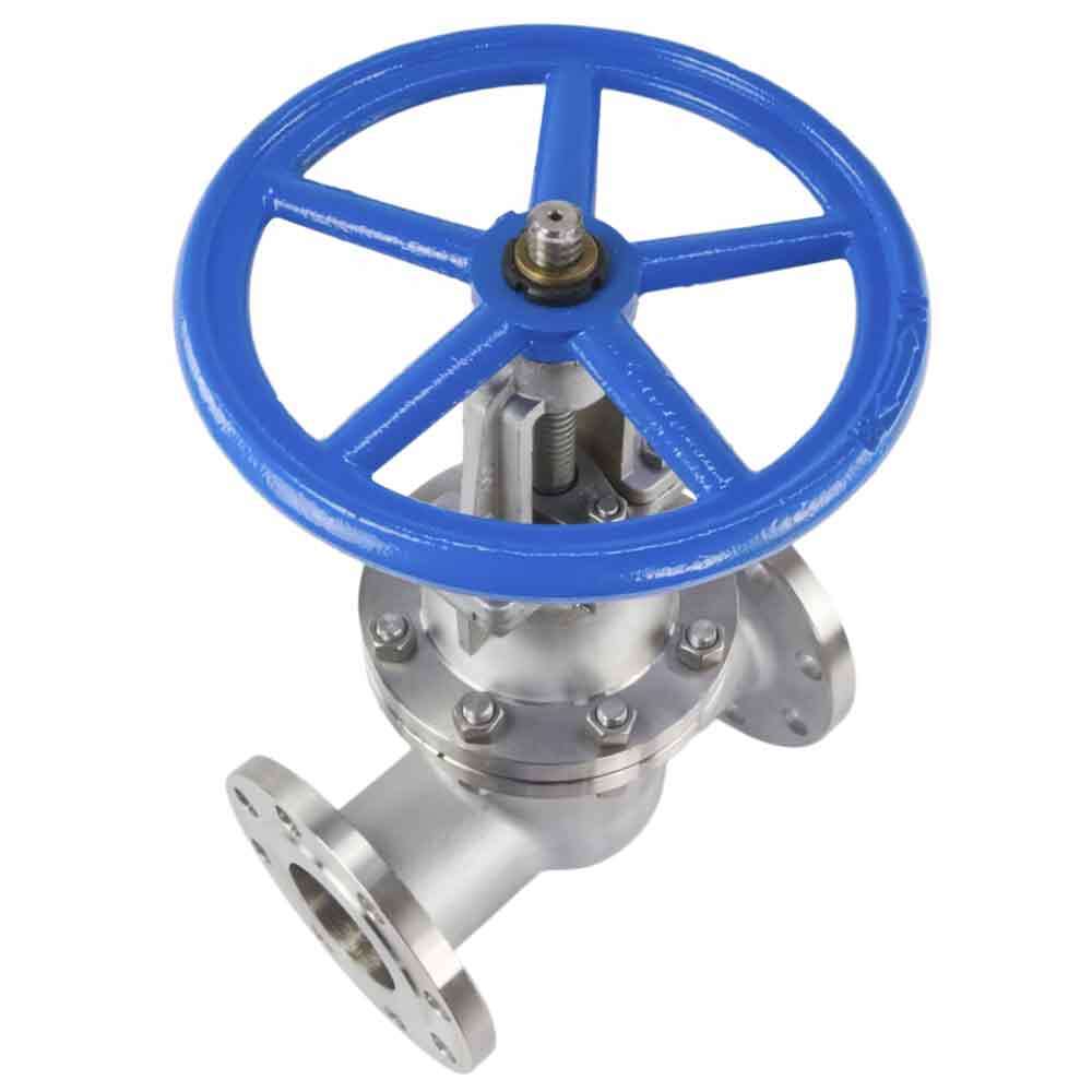 Wedge gate valve DNOVA, body material - stainless steel AISI CF8, wedge material - stainless steel AISI CF8, seal - stainless steel AISI 304, handwheel operated