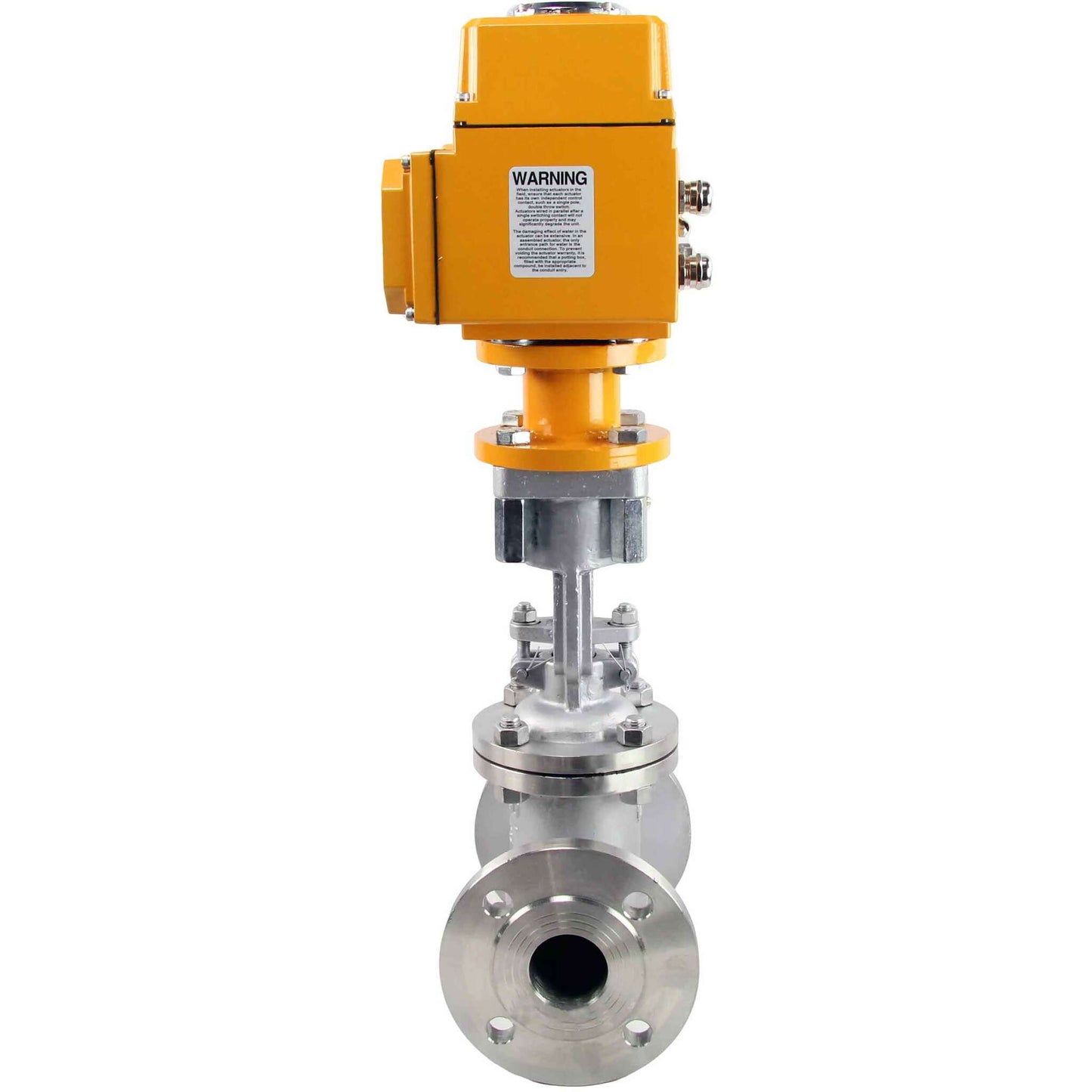 Wedge gate valve DNOVA 30ss941ss PSI232 flange connection, body material – stainless steel 12KH18N9TL, seal material – metal/metal, electric actuator DNOVA MT-380, 380V