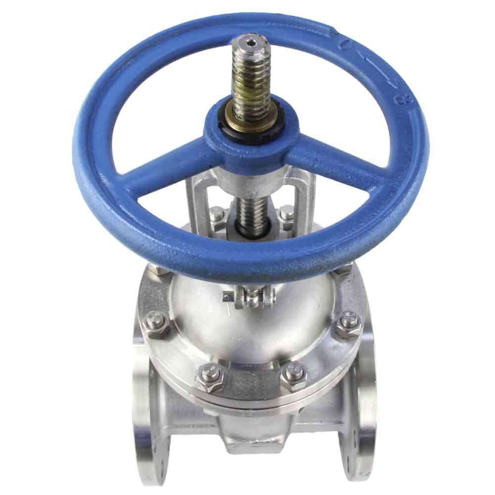Wedge gate valve DNOVA GVWR3131M-2W-F-S, body material - stainless steel AISI CF8, wedge material - stainless steel AISI 304, seal - stainless steel AISI 304, handwheel operated