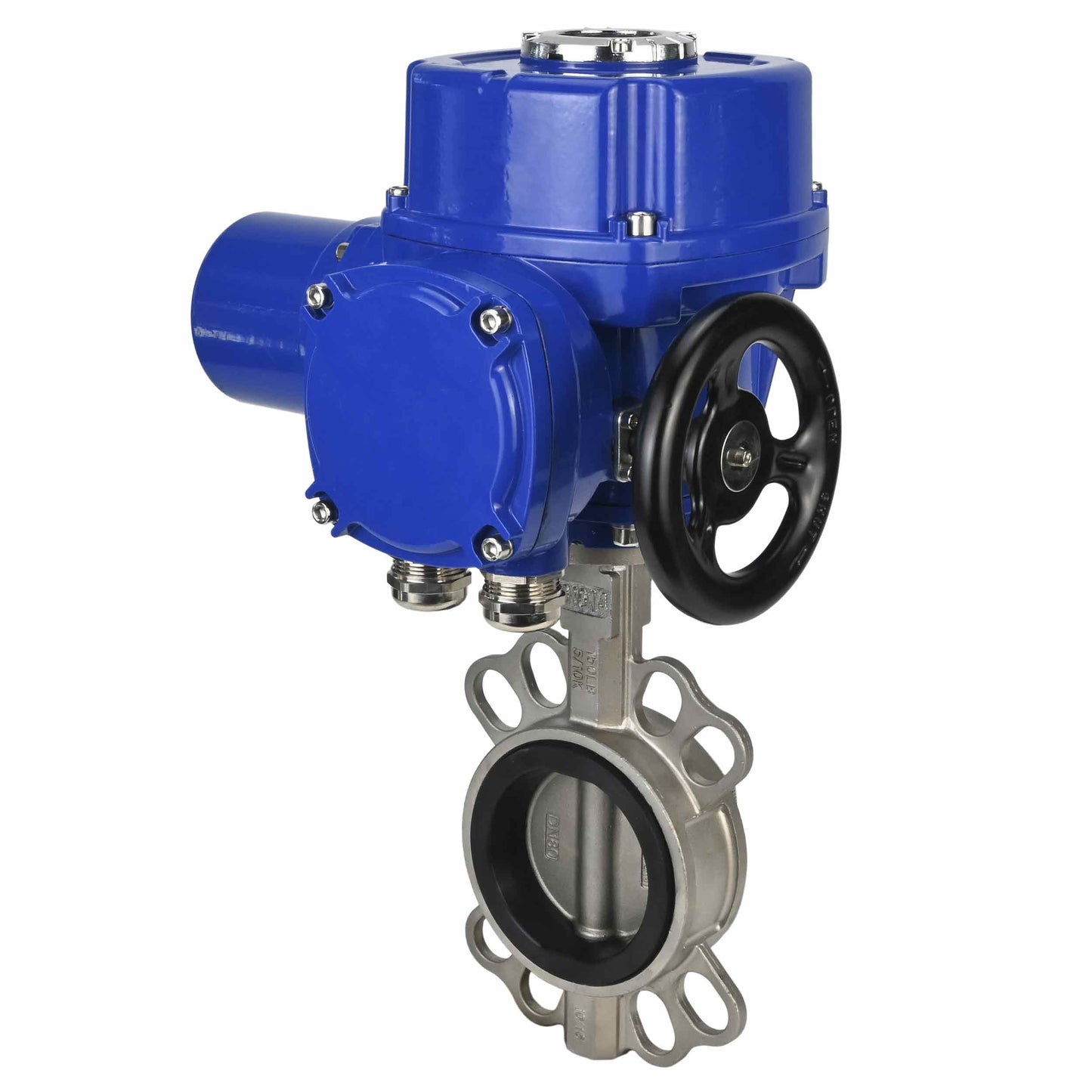 Válvula de mariposa de agua DNOVA 316l-316l-epdm-DNOVA-qt-wm-380v, material del cuerpo - acero inoxidable AISI 316L, material del disco - acero inoxidable AISI 316L, sello - EPDM, actuador eléctrico operado