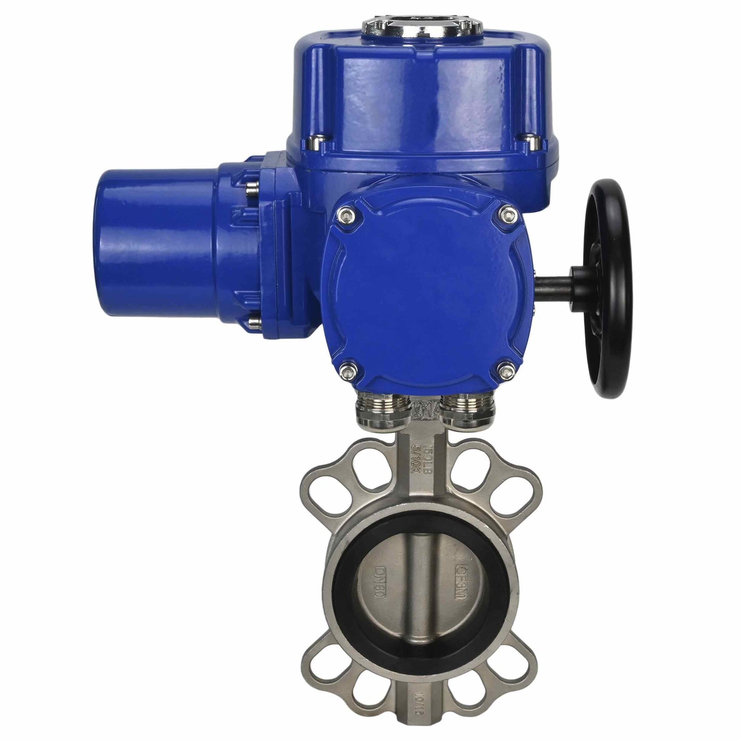 Válvula de mariposa de agua DNOVA 316l-316l-epdm-DNOVA-qt-wm-110/220v, material del cuerpo - acero inoxidable AISI 316L, material del disco - acero inoxidable AISI 316L, sello - EPDM, accionamiento por actuador eléctrico