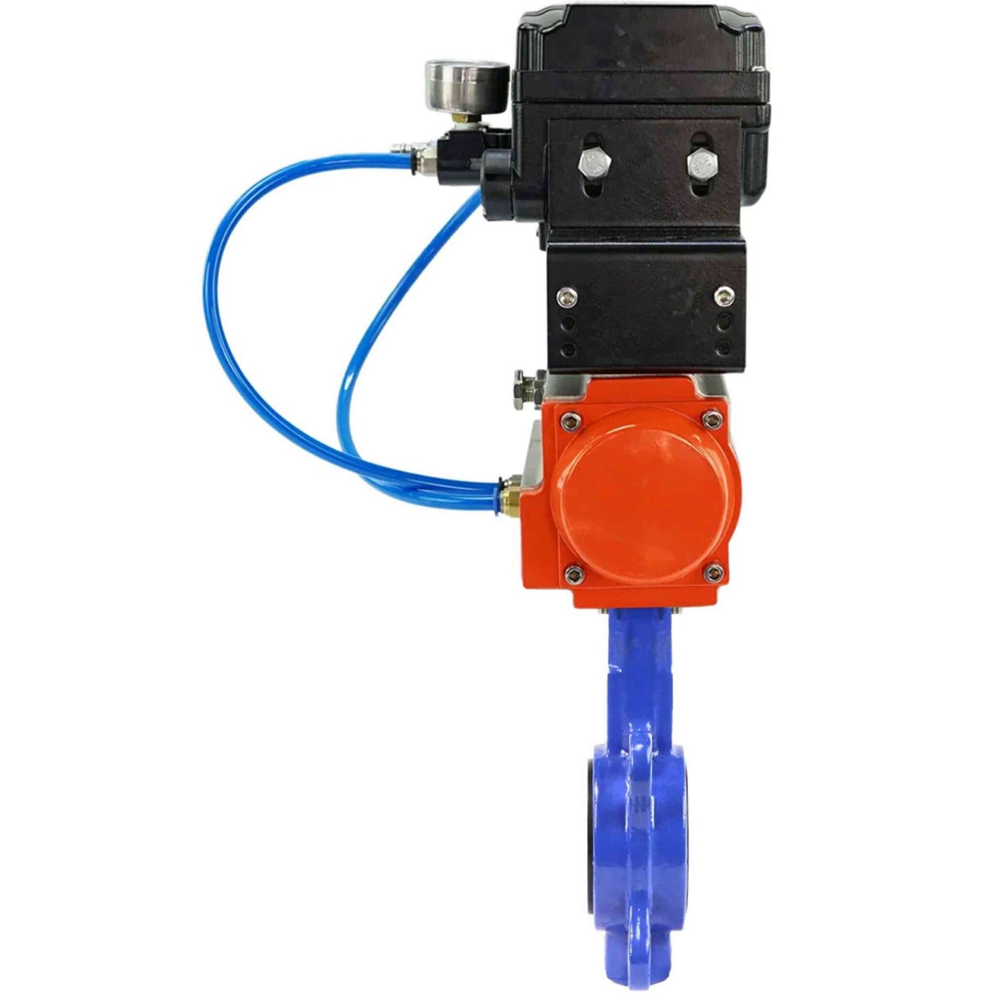 Water Butterfly Valve DNOVA WBV1332N-2W-Fb-H body material - Cast iron GGG50, disk material - Stainless steel 316L, seal - NBR with pneumatic actuator with return springs SA, electropneumatic positioner without feedback DNOVA YT-1000RSN