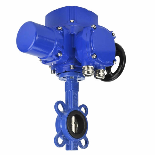 Water Butterfly Valve DNOVA WBV1332N-2W-Fb-H body material - Cast iron GGG50, disk material - Stainless steel 316L, seal - NBR with 1/4-turn electric actuator DNOVA QT-W (M) EX 220V