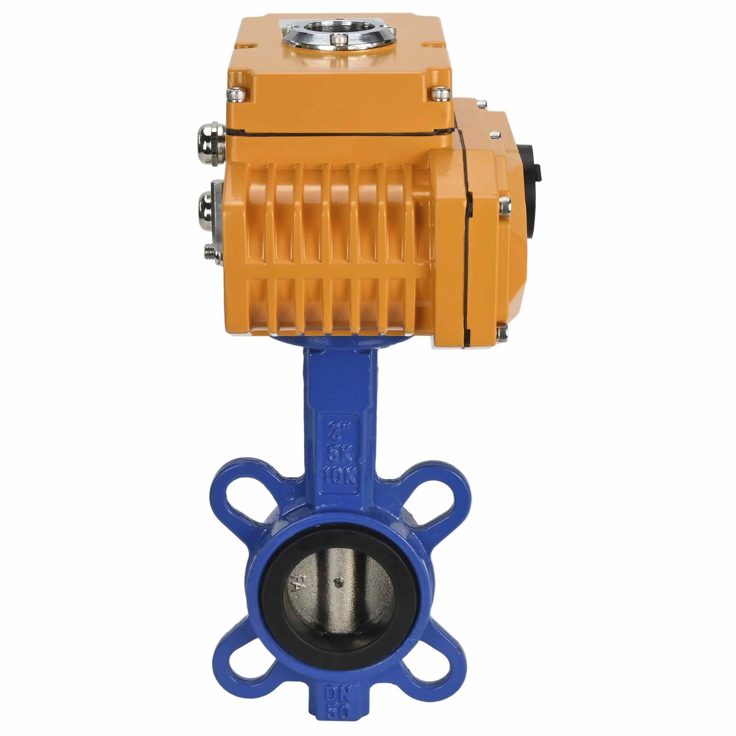 Water Butterfly Valve DNOVA WBV1332N-2W-Fb-H body material - Cast iron GGG50, disk material - Stainless steel 316L, seal - NBR with electric actuator DNOVA 380V